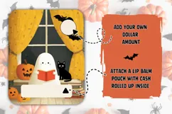 Halloween Black Cat Gift Card, Kids Halloween Money Card Product Image 2