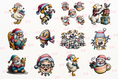 Christmas Clipart Huge Bundle - Christmas Bundle, Png Bundle Product Image 2