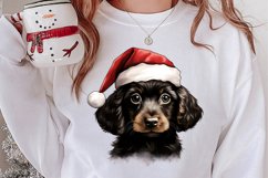 Christmas Peeking Dogs Clipart, Christmas PNG Product Image 2