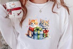 Cat Christmas Cat Art for Holiday Clipart Product Image 2