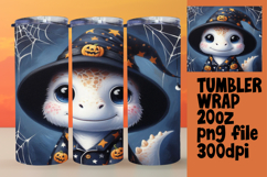 Unique Gift: 20oz Tumbler Design , Halloween Dino Product Image 1