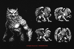 10 Bundle Dark Art Griffin Monster Eagle Majestic Mythical Product Image 3
