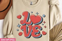 LOve PNG, Pop Art Valentine Day Clipart PNG Product Image 3
