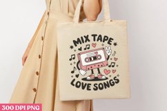Mix tape love songs PNG,Retro Valentine PNG Product Image 2