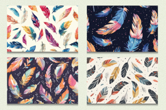Boho Feathers Cutting Boards sublimation Design Product Image 2