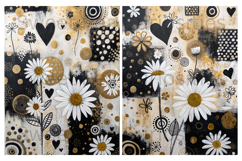 Grunge, Mixed Media, Flowers, Collage, Papers, Junk Journal Product Image 2