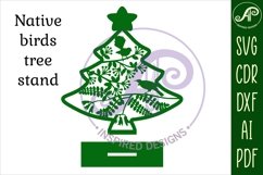 Christmas tree stand, laser cut file, New Zealand birds Product Image 2