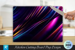Abstract Colorful Liquid Swirls Cutting Board PNG Design Product Image 1