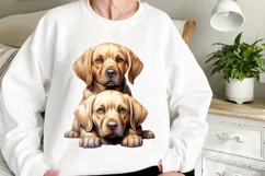 Stack Of Dogs Sublimation Clipart, Cute Puppy Clipart Product Image 2