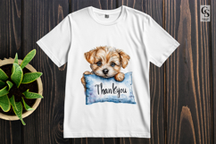 Cute Puppy Thank You Clipart PNG Product Image 2
