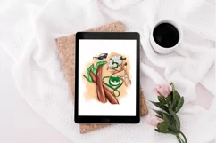 Fashion illustration, foot shoes art instant download Product Image 4