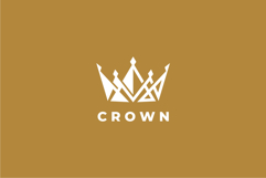 Abstract Crown Logo Design Vector Template Product Image 2