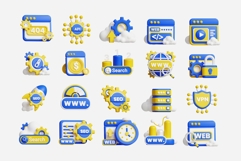 Search Engine Optimization 3D Icon Pack Product Image 2
