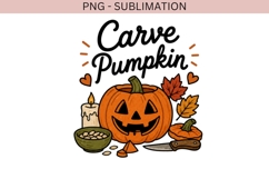 Carve Pumpkin PNG | Halloween Pumpkin Clipart Product Image 2