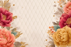 Cartoon Peony Background, Floral Background Designs Product Image 2