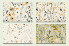 Neutral Wildflowers Cutting Boards sublimation Design Product Image 2