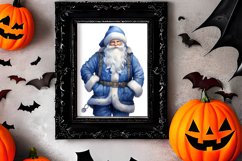 Blue Christmas Watercolor Clipart Sublimation Product Image 2