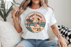 Cowgirl Summer, Howdy PNG, Western Beach PNG Sublimation Product Image 2