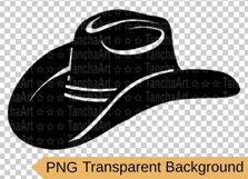 Cowboy hat SVG, PNG cricut, Western hat silhouette clipart Product Image 2