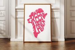 Greenland Word Art SVG Cut File Product Image 1