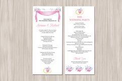 Wedding Program Template, Ceremony Program Product Image 4