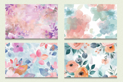 Pastel Watercolor Floral Cutting Boards sublimation Design Product Image 2