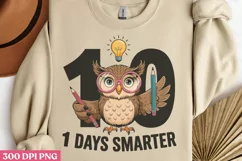 1 days smarter PNG, 100 Days Of School Product Image 1