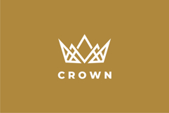 Abstract Crown Logo Design Vector Illustration Product Image 2