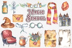 Magic school watercolor clipart Product Image 2