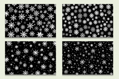 Black &amp; White Snowflakes Cutting Boards sublimation Design Product Image 2