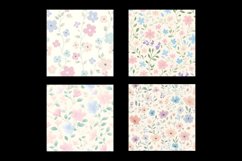 Pastel Floral Digital Paper Patterns Product Image 2