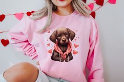 Cute Valentine Dog Clipart, Valentines Day Dog Clipart Product Image 2