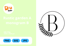 Rustic Garden Monogram Product Image 1