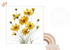 Watercolor Flowers Pillow Case, Summer Pillow Design Product Image 2