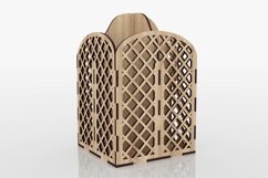 Laser Cut Pencil Holder Svg Files, 3mm Wood Material Product Image 2