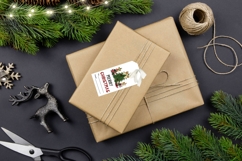 Rustic Christmas Tree Gift Tags, Cute Christmas Tags Designs Product Image 2