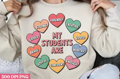 My students are PNG, Retro Teacher Sublimation PNG Product Image 1