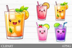 Cute Drink Clipart. Funny Drink Sublimation Product Image 1