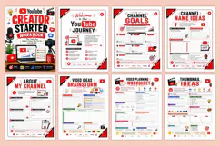 YouTube Creator Starter Workbook Kdp interiors Product Image 2