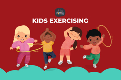 Kids Exercising Clipart Product Image 2