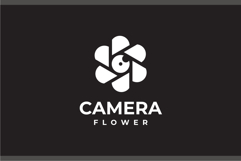 Colorful Camera Flower Vector Logo Design Product Image 2