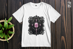 Black Gold Vintage Jewel Frame Clipart Sublimation PNG Product Image 2