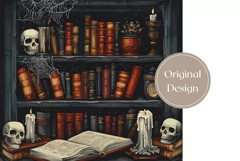 Halloween Tumbler Wrap Design, Magic Books Tumbler Design Product Image 2