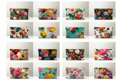 Cute Cosmetic Bag Bundle, Floral Cosmetic Bag Designs Product Image 2
