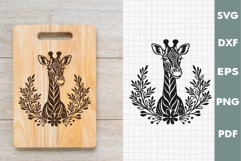 Giraffe Design, Cutting board, Laser cut, Cricut svg Product Image 2