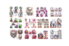 Huge Bundle, Halloween Mega Clipart Bundle, Fall Clipart Product Image 3