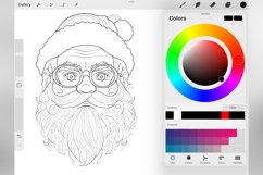 100 Procreate Vintage Santa Stamp Brushes Product Image 5