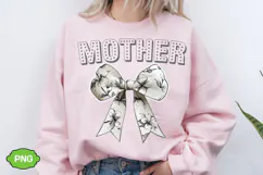 Floral Mother Coquette Bow PNG | Mother's Day PNG Product Image 1