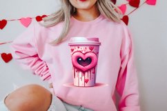 Valentine Coffee Cup Sublimation Clipart Product Image 1