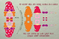 Valentine Gnome Girl Lollipop Holder SVG Product Image 2